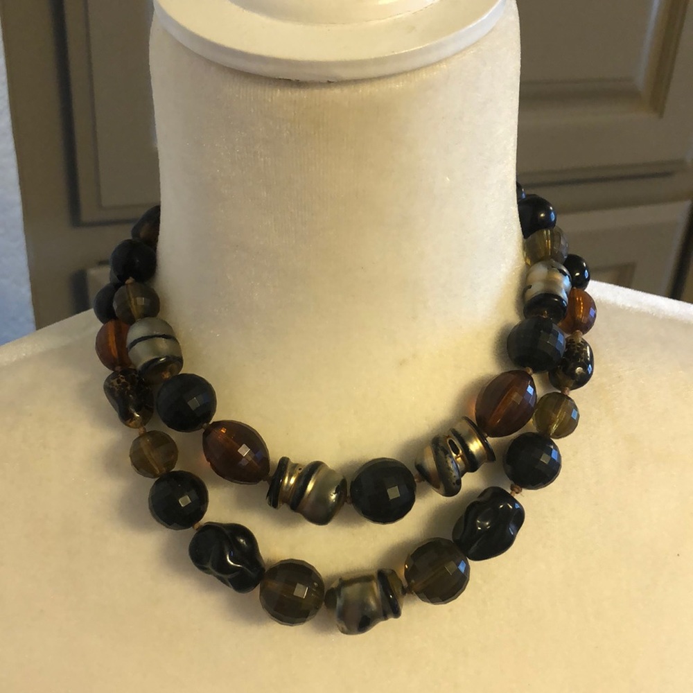 Vintage double strand necklace